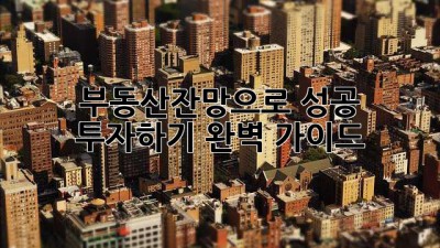 부동산잔망으로 성공 투자하기: 완벽 가이드